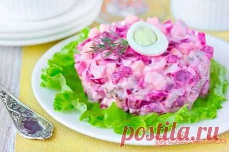 Вкусный салат с сельдью