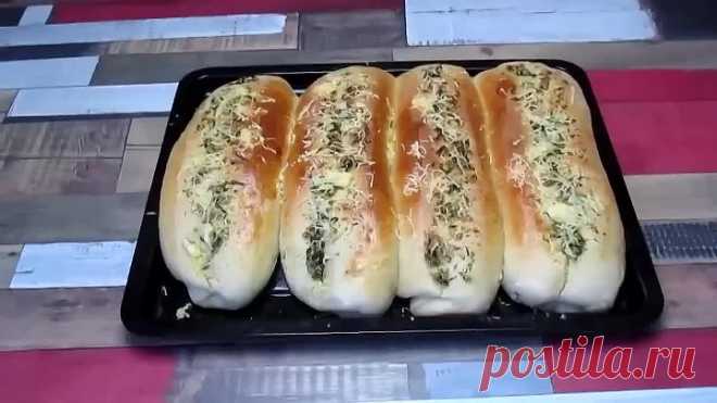 Ароматные булочки с чесночком
