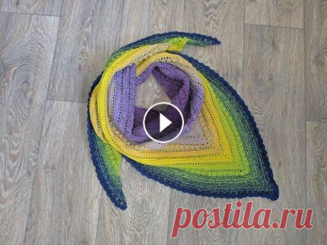 Бактус крючком. Подробный мк для начинающих. (Сrochet shawl). Бактус крючком. Подробный мк для начинающих. (Сrochet shawl)....