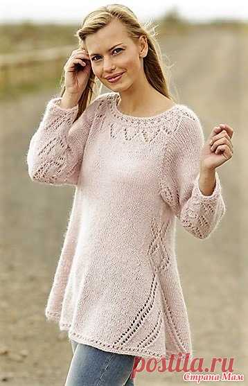 Джемпер Pastel Elegance. Спицы. - ВЯЗАНАЯ МОДА+ ДЛЯ НЕМОДЕЛЬНЫХ ДАМ - Страна Мам