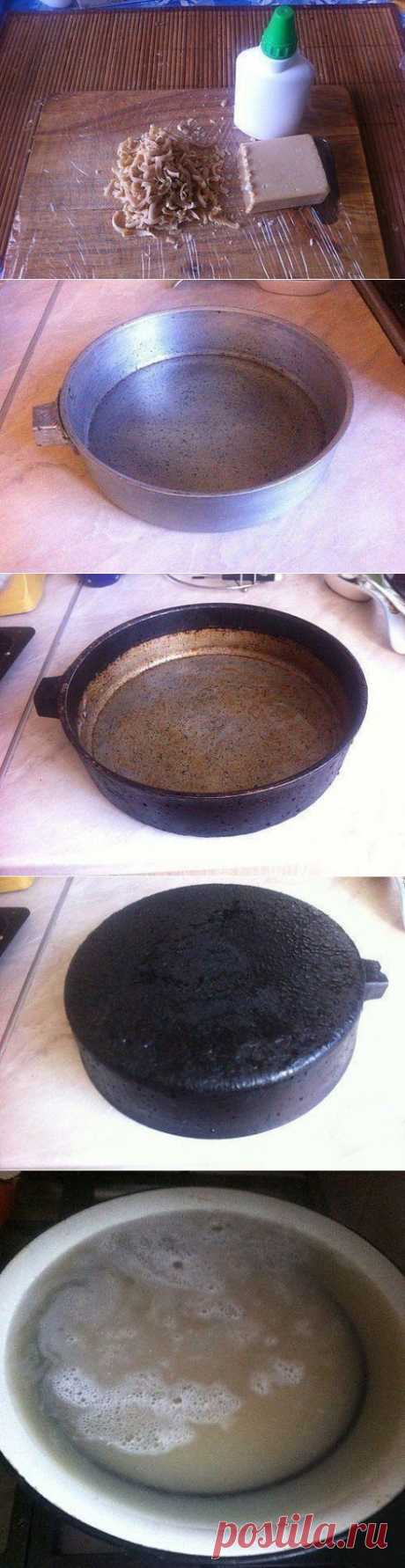 чистим сковородки