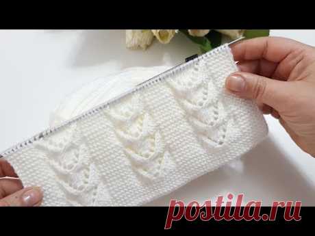 İki şiş çok güzel bebek battaniyesi yelek hırka modeli / knitting pattern