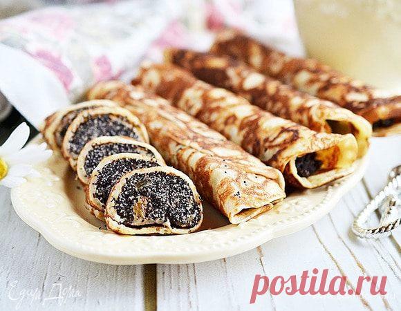 Блины с маковой начинкой, пошаговый рецепт на 5848 ккал, фото, ингредиенты - mizuko