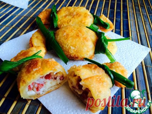 Закусочные пирожки-конфетки (суперское тесто) - кулинарный рецепт