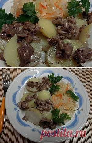Поджарка из куриных шкурок
