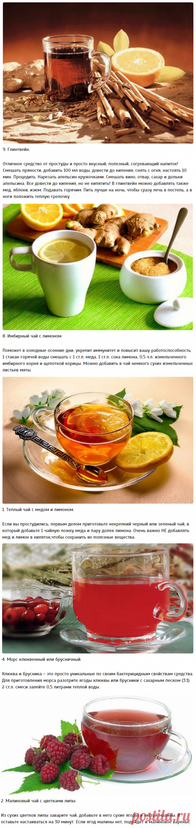 Полезные напитки от простуды — Делимся советами
