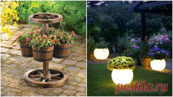 17 вдохновляющих идей оригинального декора на садовом участке