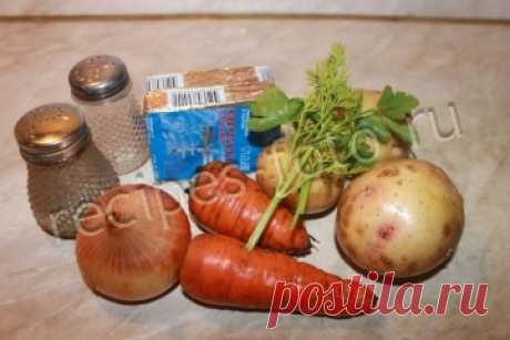 Сырный суп с плавленым сыром без мяса