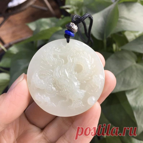 Hotan jade zodiac dragon Animal necklace-Zodiac signs Dragon | Etsy