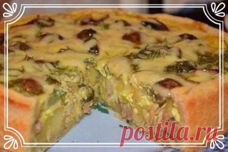 Открытый пирог с курицей и картошкой в заливке
Ингредиенты:
Для теста:
Мука 250 г.
Показать полностью…