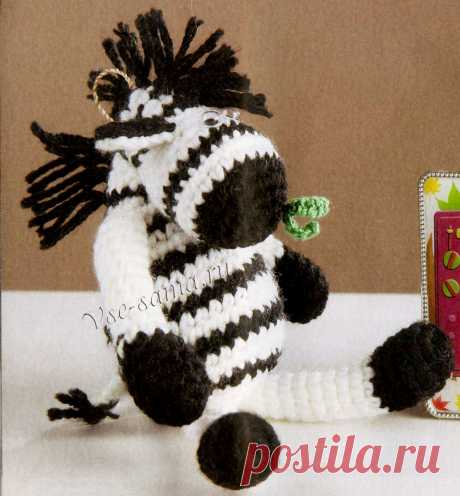 Зебра - игрушка крючком - Игрушки крючком, амигуруми