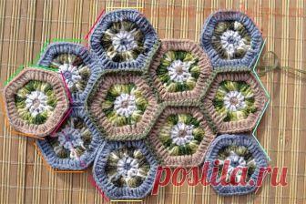 Тапочки из шестиугольников крючком схема, описание, 5 вариантов с фото