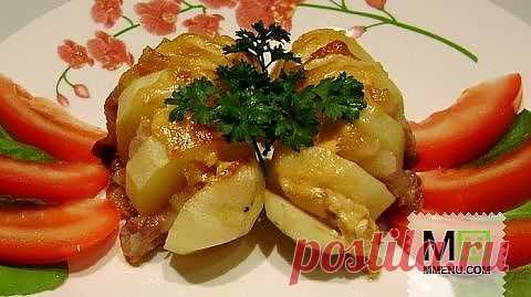 Картофель, запеченный с грудинкой - кулинарный рецепт. Миллион Меню