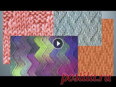 Рельефные зигзаги и волны спицами со схемами  Knitting Knitted Diy Интересные узоры спицами: рельефные зигзаги и волны со схемами. Можно использовать для вязания кардигана, джемпера, пуловера, свитера, туники, топа, м...