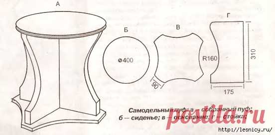 Пуфик для прихожей.