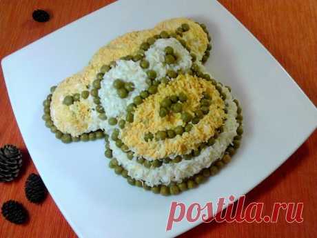 Новогодний салат Обезьяна
Вкусное и оригинальное блюдо для новогоднего стола.