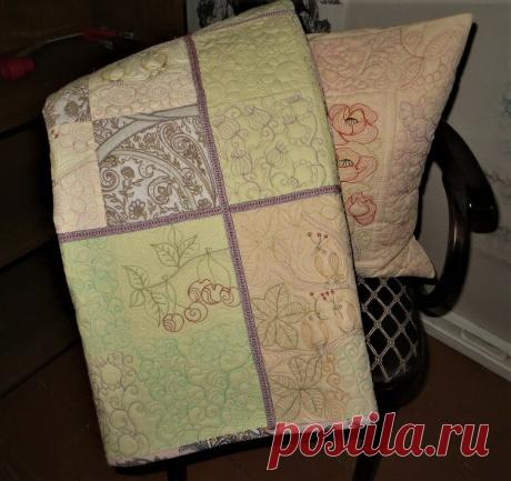 Вот и сшили наше первое стеганое покрывало. Показываю что получилось. | Я арт квилтер | Яндекс Дзен
