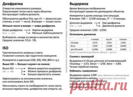 ШПАРГАЛКА ДЛЯ ФОТОГРАФА

В этой шпаргалке автор постарался собрать всю полезную информацию для новичка: основные правила техники съёмки, композиционные основы (начинающему фотографу без них никуда), краткие советы по съёмке двух самых сложных жанров - портрета и пейзажа. 

Также в памятке есть краткие ответы на наиболее распространённые вопросы в процессе съёмки. Например, как убрать повышенную зернистость изображения.
Показать полностью…