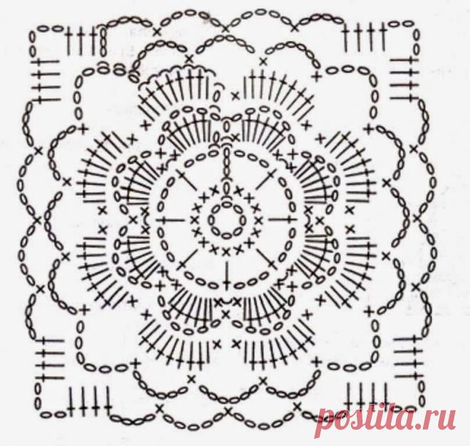 цветок в квадрате крючком схемы: 5 тыс изображений найдено в Яндекс.Картинках