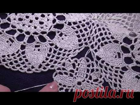 Flower motif sunflower crocheted P3