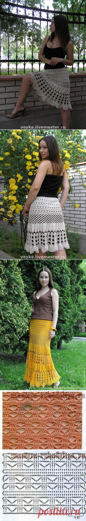 Юбка крючком