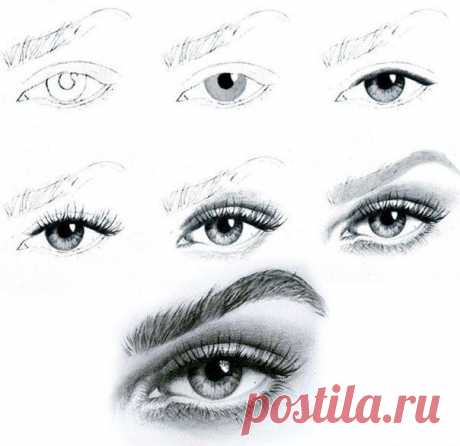 Рисуем глаза / Рукоделие