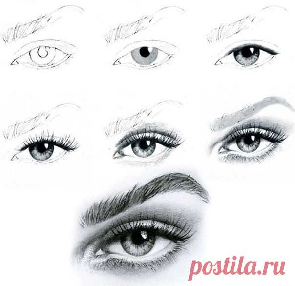 Рисуем глаза / Рукоделие