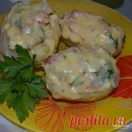 Картофель, фаршированный копченой курицей и овощами под сыром  / Восприятие бизнеса