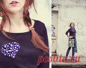 Подарок ко Дню Влюбленных – брошка в виде сердечка своими руками.