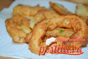 Кольца кальмара с соусом тар-тар