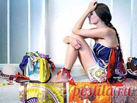 Как носить платок – 20 идей от HERMES | Мода