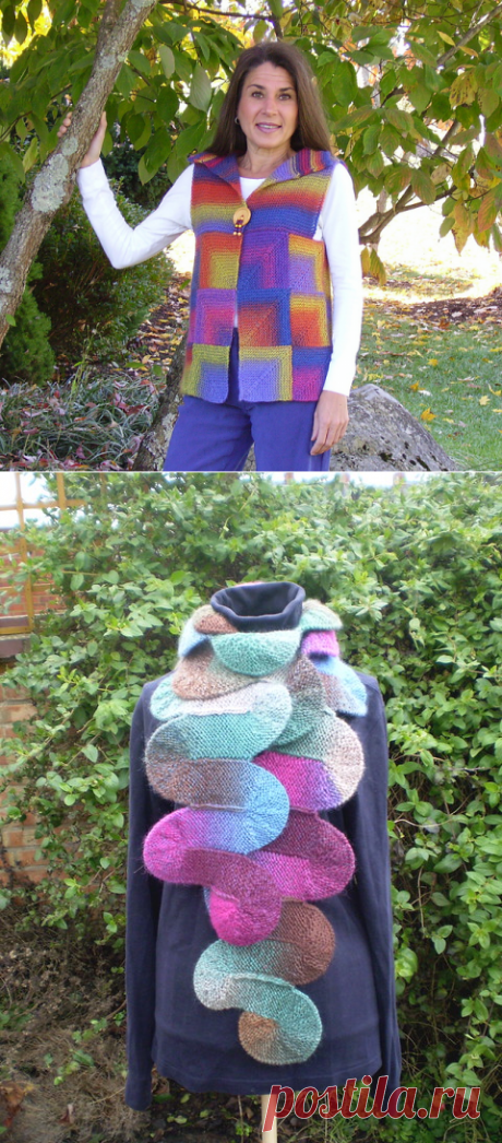 Техника вязания pooling (пулинг), примеры для вдохновения