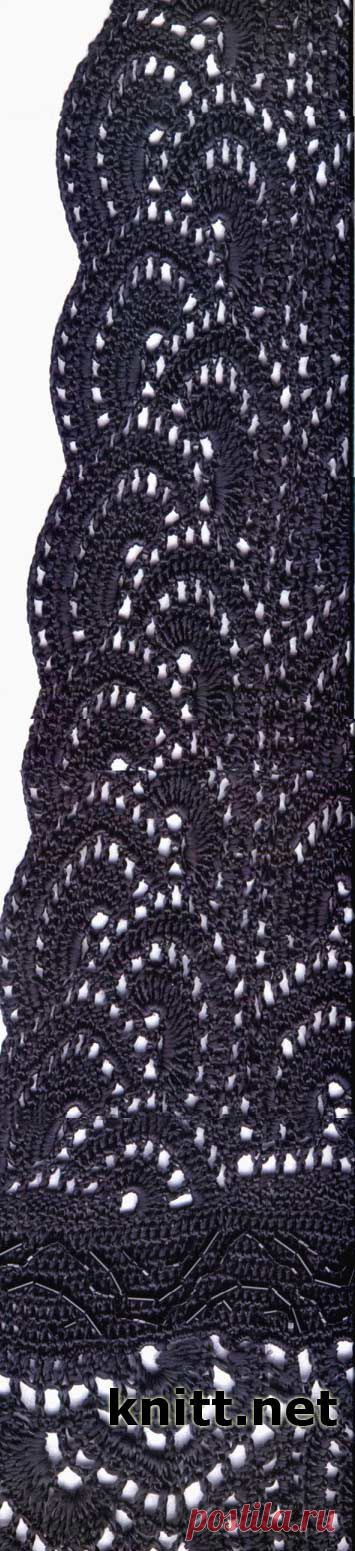 Роскошное черное платье крючком и сумочка | knitt.net | Все о вязании