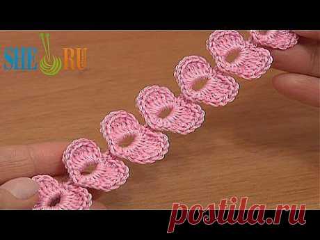 Ленточка из сердечек.