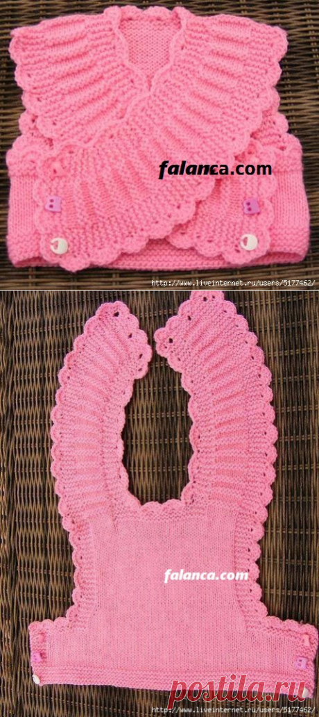 Оригинальная жилеточка для малышки