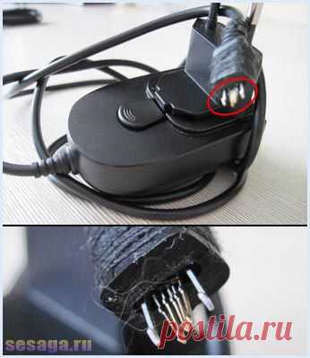 Меняем штекер micro USB на зарядном устройстве.