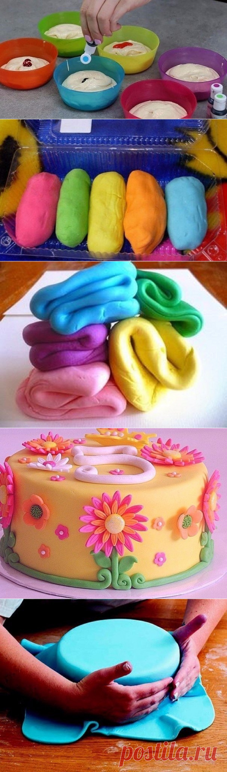 Как приготовить сахарная кулинарная мастика для цветов и других украшений - рецепт, ингредиенты и фотографии