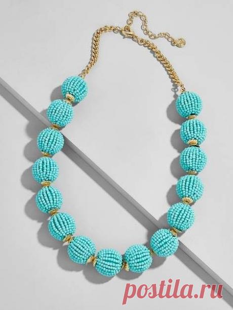 BaubleBar Beaded Ball Statement Necklace