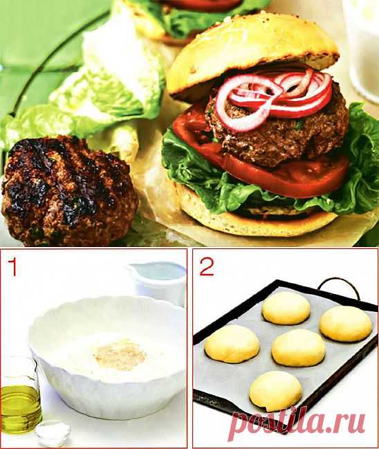 ДОМАШНИЙ ГАМБУРГЕР И ПРИГОТОВЛЕНИЕ БУЛОЧЕК ДЛЯ ГАМБУРГЕРОВ | Ваши любимые рецепты