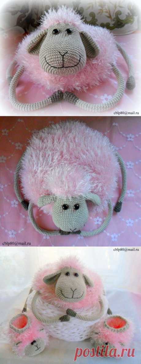 Подушка-игрушка Овечка Лола. Схема Вязания Крючком | Амигурумик
