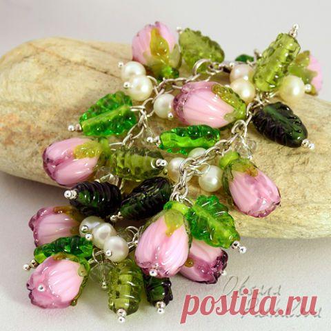 Украшения, выплавленные из стекла. Мастер Оксана Пужалова
