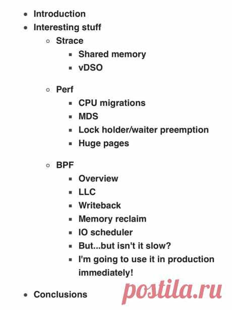 Great article, bookmark and read. By @erthalion PostgreSQL at low level: stay curious!