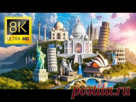 TOP 50 / Красивые Достопримечательности Во Всем Мире | Непременно Увидеть 60FPS 8K ULTRA HD