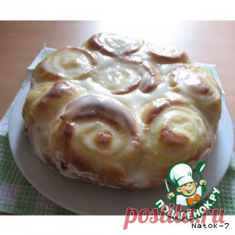 Пирог &quot;Творожные розы&quot; - кулинарный рецепт