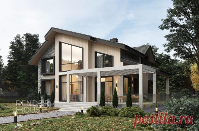 Проект дома Эминенс — цена строительства под ключ в компании Render House