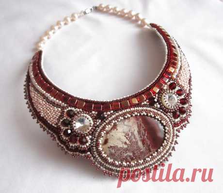 Колье &quot;Маргаритка&quot; | biser.info - всё о бисере и бисерном творчестве