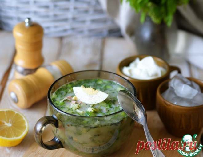 Окрошка с редькой и минеральной водой – кулинарный рецепт