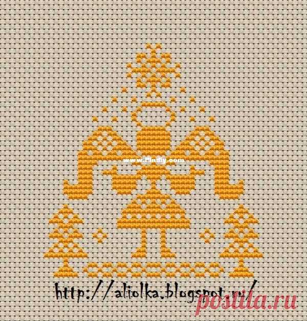 Aliolka Design - Рождественский ангел - БЕСПЛАТНАЯ вышивка крестиком Связь / загрузка (не могу публиковать только новую ветку ответа) - Схемы для вышивки крестиком сканированные-PinDIY