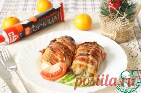 Куриные рулеты с горчицей и беконом – кулинарный рецепт