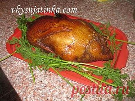 Утка с яблоками - рецепт с фото